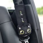 Appui-tête et coussin lombaire en forme de chat Housse de ceinture de sécurité 1pc