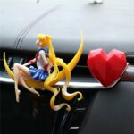 Clip de sortie d'air intérieur de voiture figurine manga Cœur