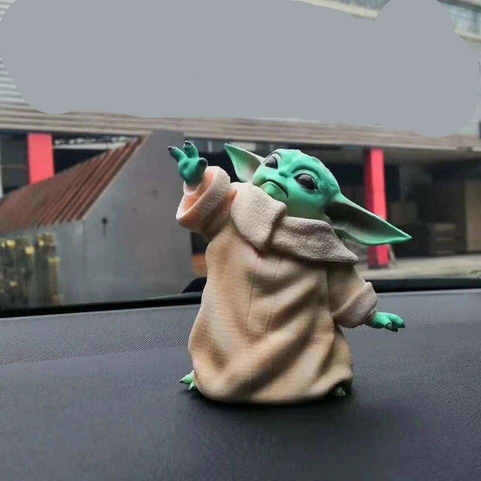 Figurine décorative Yoda pour tableau de bord voiture - Grimit