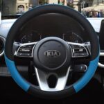 Housse de volant au design ergonomique de luxe Bleu