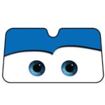 Protection de pare-brise en forme d'œil Bleu