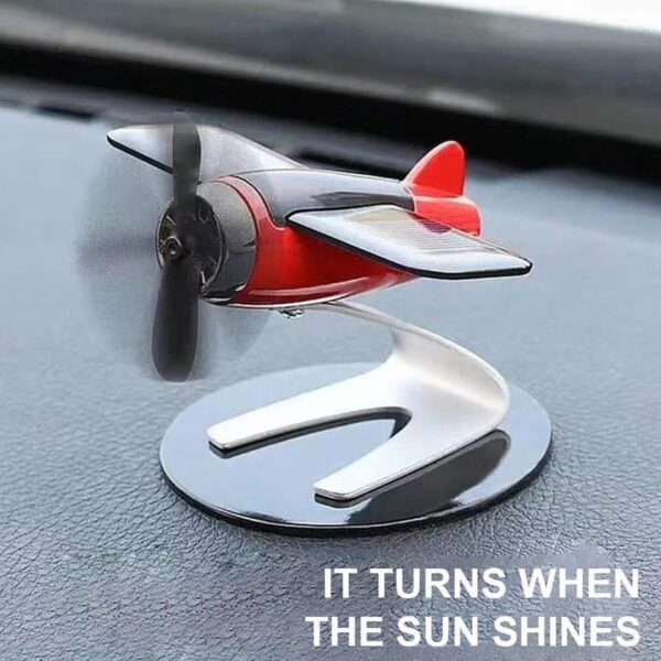 Figurine avion solaire désodorisant décoration voiture dansante_1
