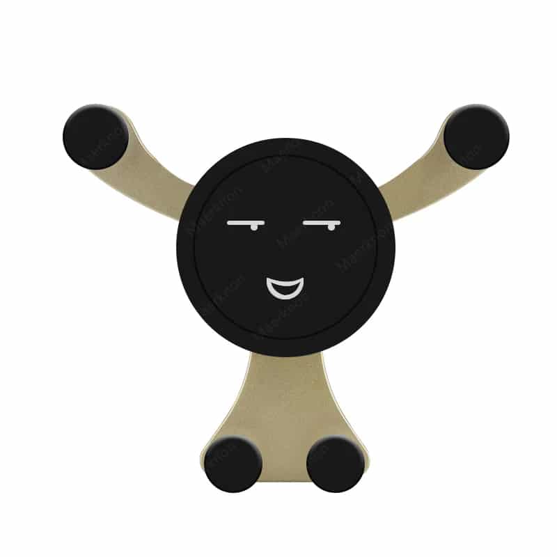 BBTUA Support Téléphone Voiture Pour Kia NIRO 2017-2022/E-NIRO 2019-2024, Porte Téléphone Voiture Aimanté Bouche D'aération Socles Portable Automobile,Bla-CK